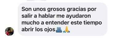 Mensaje de agradecimiento